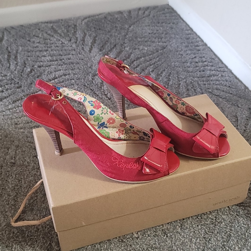 Replay Red 👠 Heels 36